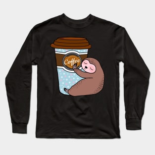 Sloth and coffee Long Sleeve T-Shirt